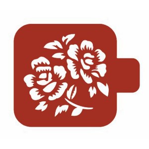 Трафарет М9Фл-059 "Два цветка" Event Design, 9х9 см